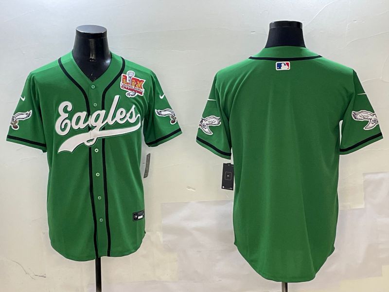Men Philadelphia Eagles Blank Green three generations Jointly Name 2025 Nike Limited NFL Jersey style 2->philadelphia eagles->NFL Jersey